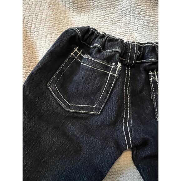 Build A Bear Workshop Fashion Princess Embellished Denim Jeans Blue - Picture 4 of 9